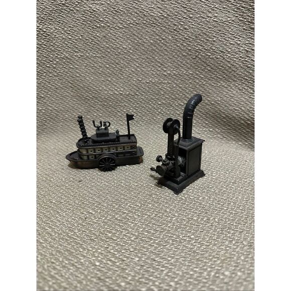 VTG Die Cast Mini Steamboat Paddle Boat and Wood Stove Pencil Sharpeners - Picture 2 of 12